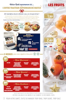 Prospectus Supermarchés Match à Calonne-Ricouart, "FÊTES par nos pros", 36 pages de promos valables du 09/12/2025 au 27/12/2025