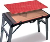 Table de travail pliante réglable 4-en-1 - Gedimat à Clermont-Ferrand Table de travail pliante réglable 4-en-1 en promo chez Gedimat Clermont-Ferrand à 115,00 €