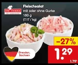 Fleischsalat bei Netto Marken-Discount im Sömmerda Prospekt für 1,29 €