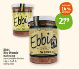 Bio-Hundenahrung im basic Prospekt Bio-Hundenahrung von Ebbi im aktuellen basic Prospekt für 2,99 €
