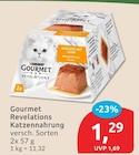 Revelations Katzennahrung von Gourmet für 1,29 € bei budni im Angebot Revelations Katzennahrung von Gourmet im aktuellen budni Prospekt