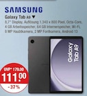 Samsung Galaxy Tab im V-Markt Prospekt Galaxy Tab A9 von Samsung im aktuellen V-Markt Prospekt für 111,00 €