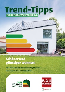 Bauzentrum Pfaffenhofen Prospekt Trend-Tipps für die energetische Sanierung mit  Seiten in Petershausen und Umgebung