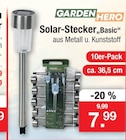Solar-Stecker„Basic“ Angebote von Garden Hero bei Zimmermann Goslar für 7,99 €