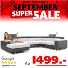 Seats and Sofas Bernau - Boston Wohnlandschaft Angebot im Prospekt Boston Wohnlandschaft bei Seats and Sofas im Bernau Prospekt für 1.499,00 €