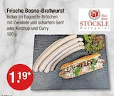 Frische Bosna-Bratwurst im V-Markt Prospekt Frische Bosna-Bratwurst von STÖCKLE Metzgerei im aktuellen V-Markt Prospekt für 1,19 €