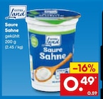 Saure Sahne Angebote von Gutes Land bei Netto Marken-Discount Bayreuth für 0,49 €