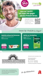 mea - meine apotheke Apotheken Prospekt der aktuellen Woche mit 4 Seiten, gültig von 01.08.2026 bis 31.08.2026, in Thalheim und Umgebung Aktueller mea - meine apotheke Apotheken Prospekt in Thalheim und Umgebung, "Unsere August-Angebote" mit 4 Seiten, 01.08.2026 - 31.08.2026