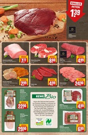 Bio Fleisch Angebot im aktuellen REWE Prospekt auf Seite 9