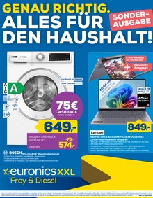 Waschmaschine im aktuellen EURONICS Prospekt (Augsburg) Waschmaschine im EURONICS Prospekt "GENAU RICHTIG. ALLES FĂśR DEN HAUSHALT!" mit 4 Seiten (Augsburg)