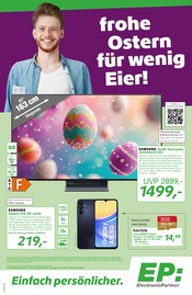 Aktueller EP: Elektromarkt Prospekt in Erzenhausen und Umgebung, "frohe Ostern für wenig Eier!" mit 6 Seiten, 22.03.2024 - 06.04.2024