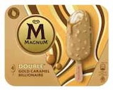 Double gold caramel billionaire x4 - MAGNUM en promo chez Intermarché Double gold caramel billionaire x4 - MAGNUM dans le catalogue Intermarché