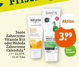 Zahncreme Vitamin B12 oder Zahncreme Calendula von Sante oder Weleda im aktuellen tegut Prospekt für 3,99 €