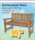 Gartenbank Vera Angebote bei Die Möbelfundgrube Homburg für 99,99 €