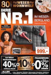 Weser Wohnwelt Prospekt für Marienmünster: "IHRE NR.1 IM WESER-BERGLAND", 16 Seiten, 14.04.2026 - 25.04.2026