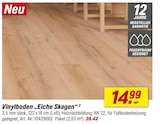 Vinylboden Eiche Skagen Angebote bei toom Baumarkt Erlangen für 14,99 €