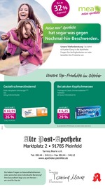 mea - meine apotheke Apotheken Prospekt der aktuellen Woche mit 4 Seiten, gültig von 01.10.2025 bis 31.10.2025, in Spalt und Umgebung Aktueller mea - meine apotheke Apotheken Prospekt in Spalt und Umgebung, "Unsere Oktober-Angebote" mit 4 Seiten, 01.10.2025 - 31.10.2025