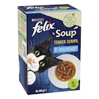 Aktuelles FELIX Soup Tender Strips Geschmacksvielfalt aus dem Wasser 6 x 48 g Angebot bei Zookauf in Bremen ab 1,59 €