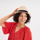 Chapeau trilby tressé sable femme à La Halle dans La Guierche Chapeau trilby tressé sable femme à La Halle dans La Guierche