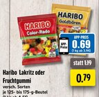 Lakritz Angebote von Haribo bei EDEKA Gelsenkirchen für 0,69 €