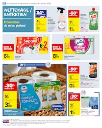 Prix et réduction Essuie-Tout dans le prospectus Carrefour Market en cours Offre Essuie-Tout dans le catalogue Carrefour Market du moment à la page 46