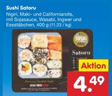 Sushi Satoru im Angebot bei Netto Marken-Discount in Dresden Sushi Satoru Angebote bei Netto Marken-Discount Dresden für 4,49 €