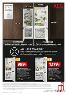 Kühlschrank im aktuellen XXXLutz Prospekt (Duisburg) Kühlschrank im XXXLutz Prospekt "NR.1 BEI KÜCHEN" mit 18 Seiten (Duisburg)
