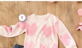 Sweat fille coeur gemo à 5,99 € dans le catalogue Intermarché Hyper