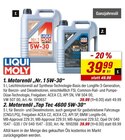 Motorenöl Nr. 15W-30 Angebote von Liqui Moly bei toom Baumarkt Neubrandenburg für 39,99 €
