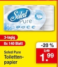 Pure Toilettenpapier bei Zimmermann im Prospekt "" für 1,99 €