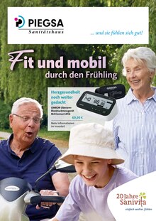 Sanitätshaus Piegsa GmbH Prospekt Fit und mobil durch den Frühling mit 6 Seiten