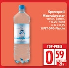 Mineralwasser von Spreequell für 0,59 € bei EDEKA im Angebot Mineralwasser von Spreequell im aktuellen EDEKA Prospekt