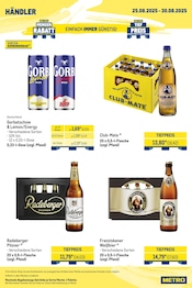 Club-Mate im METRO Prospekt in Salzgitter Aktueller METRO Prospekt mit Club-Mate, "Wochenangebote Händler + Monats-Mix August", Seite 5