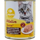 Terrine pour chat - CARREFOUR COMPANINO VITALIVE en promo chez Carrefour Terrine pour chat - CARREFOUR COMPANINO VITALIVE dans le catalogue Carrefour