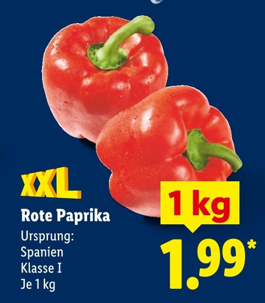 Rote Paprika