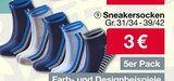 Sneakersocken im aktuellen Woolworth Prospekt