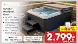 Outdoor Whirlpool Oasis im Angebot bei Netto Marken-Discount in Nordhorn Outdoor Whirlpool Oasis Angebote von Artsauna bei Netto Marken-Discount Nordhorn für 2.799,00 €