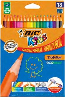 Bic - Bic dans le catalogue Carrefour 18 crayons de couleur - Bic à 0,72 € en promo chez Carrefour