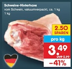 Aktuelle Schweinefleisch Angebote bei Netto Marken-Discount in Braunschweig Aktuelles Schweine-Hinterhaxe Angebot bei Netto Marken-Discount in Braunschweig ab 3,49 €