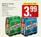 Weisse im Angebot bei WEZ in Löhne Weisse Angebote von Berliner Kindl bei WEZ Löhne für 3,99 €