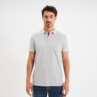 Polo en coton manches courtes gris homme à 7,99 € dans le catalogue La Halle