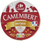 Camembert - CARREFOUR CLASSIC’ en promo à 1,50 € chez Supermarchés Match Camembert - CARREFOUR CLASSIC’ dans le catalogue Supermarchés Match