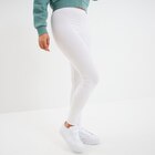 Legging long taille haute blanc femme - LH en promo chez La Halle Legging long taille haute blanc femme - LH dans le catalogue La Halle