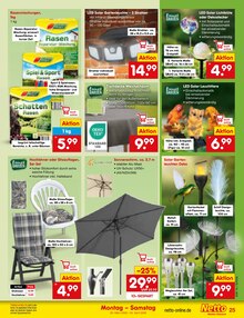 Sonnenschirm im Netto Marken-Discount Prospekt "Aktuelle Angebote" mit 62 Seiten (Recklinghausen)