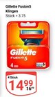 Fusion5 Klingen Angebote von Gillette bei GLOBUS Zwickau für 14,99 €