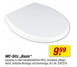 WC Sitz im toom Baumarkt Prospekt WC-Sitz „Basic“ im aktuellen toom Baumarkt Prospekt für 9,99 €