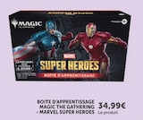 BOITE D'APPRENTISSAGE MAGIC THE GATHERING - MARVEL SUPER HEROES - Hyper U à Saintes BOITE D'APPRENTISSAGE MAGIC THE GATHERING - MARVEL SUPER HEROES en promo chez Hyper U Saintes à 34,99 €