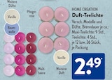 Duft-Teelichte Angebote von HOME CREATION bei ALDI SÜD Frankfurt für 2,49 €