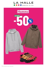 Catalogue Mode La Halle en cours à Paris et alentours, Homme, 1 page, 27/10/2026 - 02/11/2026