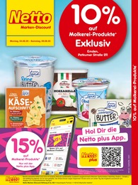 Discounter Prospekt von Netto Marken-Discount Emden Netto Marken-Discount Prospekt: "10% auf Molkerei-Produkte", 2 Seiten, 04.08.2025 - 09.08.2025